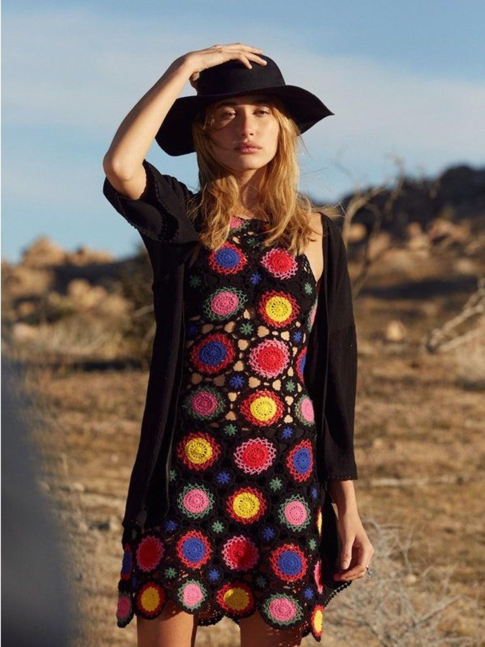 H&M Coachella Collection Crochet Dress
